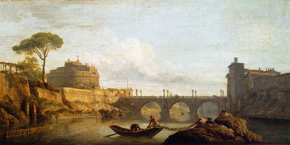  The Bridge and the Castel Sant'Angelo in Rome